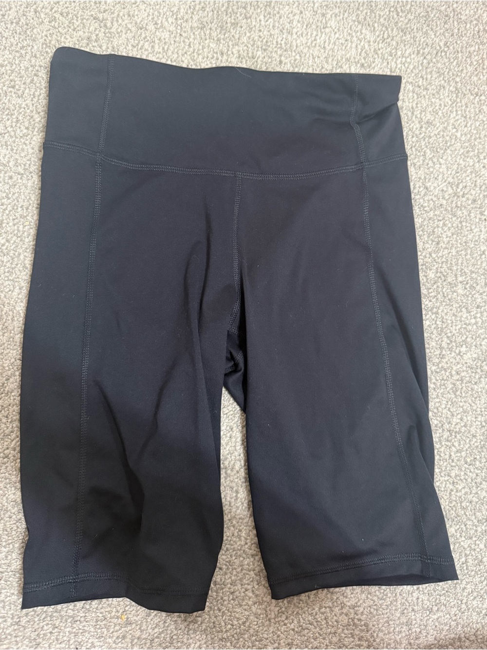 Black High-Waist Bike Shorts